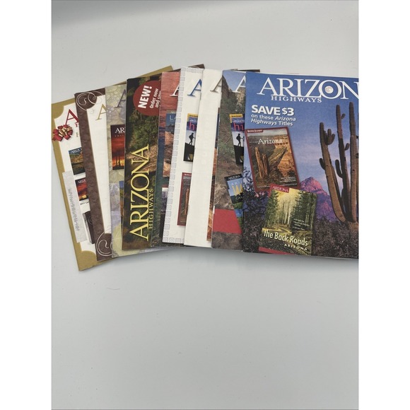 Other - ARIZONA HIGHWAYS Magazine Lot of 9 2010 (Apr-Dec) Beautiful Photos & Articles